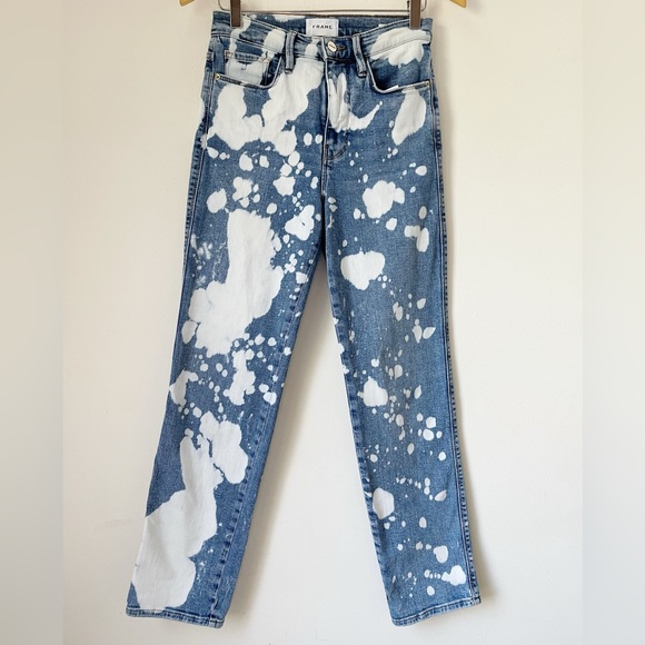 FRAME Le Sylvie Slender Straight-Leg High Waisted Denim Jeans 26 - Picture 4 of 9